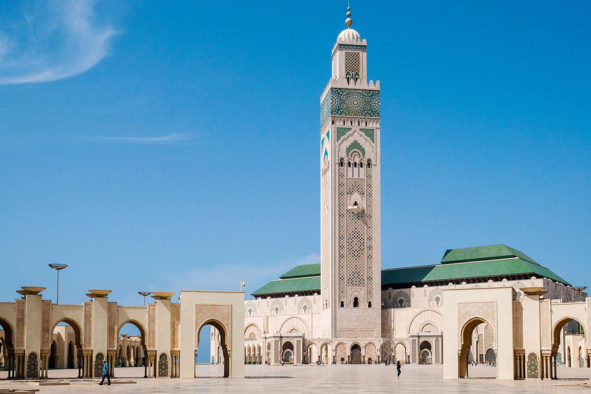 Hassan II Mosque, Morocco’s iconic landmark in Casablanca by the Atlantic Ocean