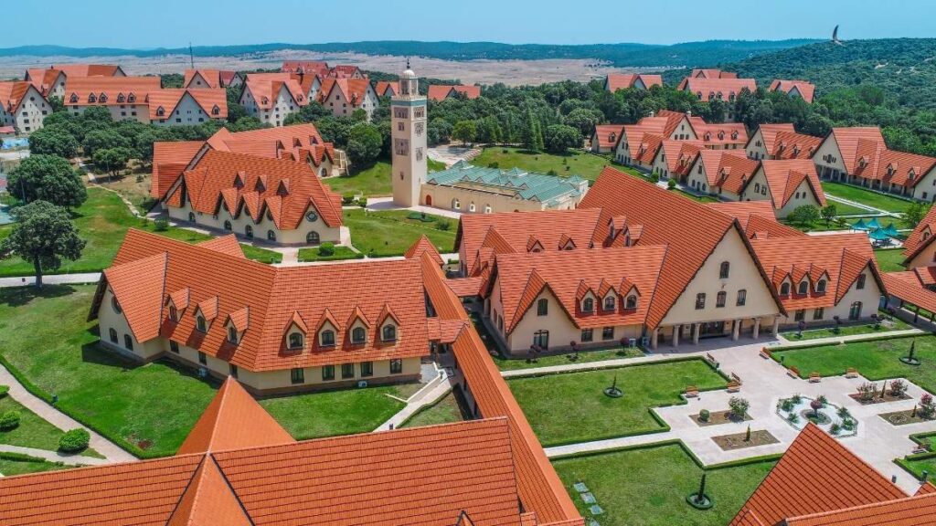 Ifrane alpine town and cedar forest in Morocco.